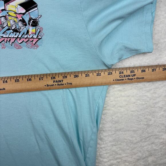 Under Armour HeatGear Stay Cool Blue Shirt Women’s XL Loose Fit Active Tee - Picture 5 of 6